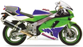 Kawasaki Zxr 750 R 1993 Usa Zx 7r Zielony Niebieski motorcycle decals nalepky juula motocolors