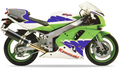 Kawasaki Zxr 750 R 1994 1995 Usa Zx 7r Zielony Niebieski vinyl decals adesivi juula motocolors