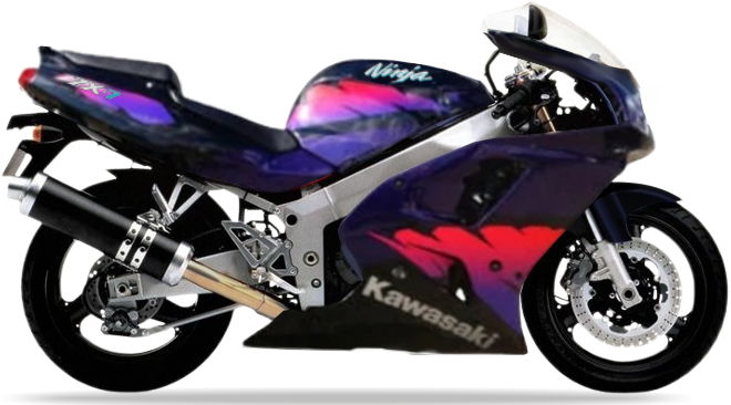 Kawasaki Zxr 750 Zx7 Ninja 1994 Czarny Usa Zx7 Ninja vinyl decals adesivi racebike juula motocolors