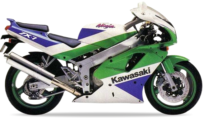 Kawasaki Zxr 750 1990 1992 Zielony Bialy Niebieski Usa Zx7 Ninja vinyl decals adesivi juula motocolors