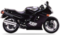 Kawasaki Zzr 1100 1992 Czarny vinyl decals adesivi racebike juula motocolors