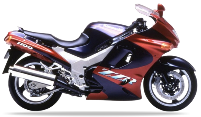 Kawasaki Zzr 1100 1993 Fioletowy Pomaranczowy custom decals adesivi juula motocolors