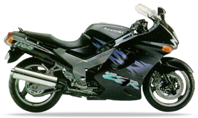 Kawasaki Zzr 1100 1995 Czarny Mica 20 stickers decals adesivi replicas juula motocolors