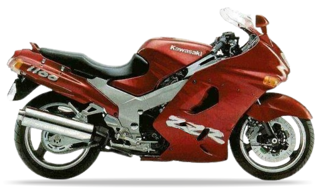 Kawasaki Zzr 1100 1995 Czerwony H3 stickers decals matrica restoration juula motocolors
