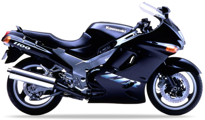Kawasaki Zzr 1100 1996 1997 Ciemny Zielony juula custom decals adesivi side panels juula motocolors