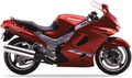 Kawasaki Zzr 1100 1996 1997 Czerwony motorbike decals bodywork juula motocolors