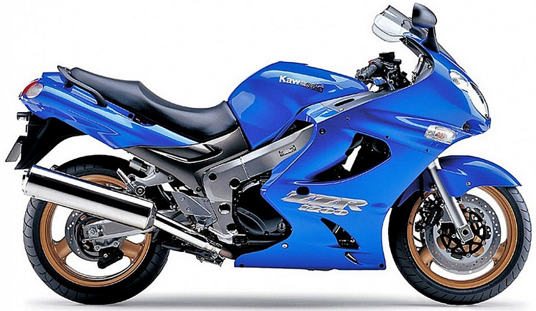 Kawasaki Zzr 1200 2003 2004 Niebieski 235 motorcycle graphics adesivi replicas juula motocolors