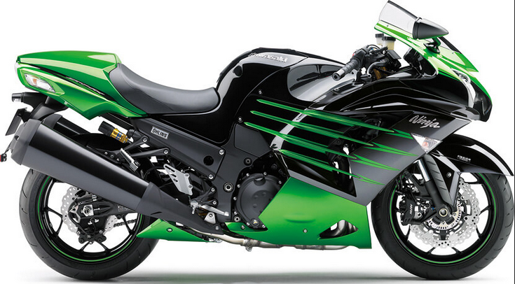 Kawasaki Zzr 1400 2016 2017 Zx 14R Czarny 660 custom decals adesivi side panels juula motocolors