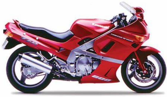 Kawasaki Zzr 600 1990 Czerwony мотоциклетна графіка adesivi репліки juula motocolors