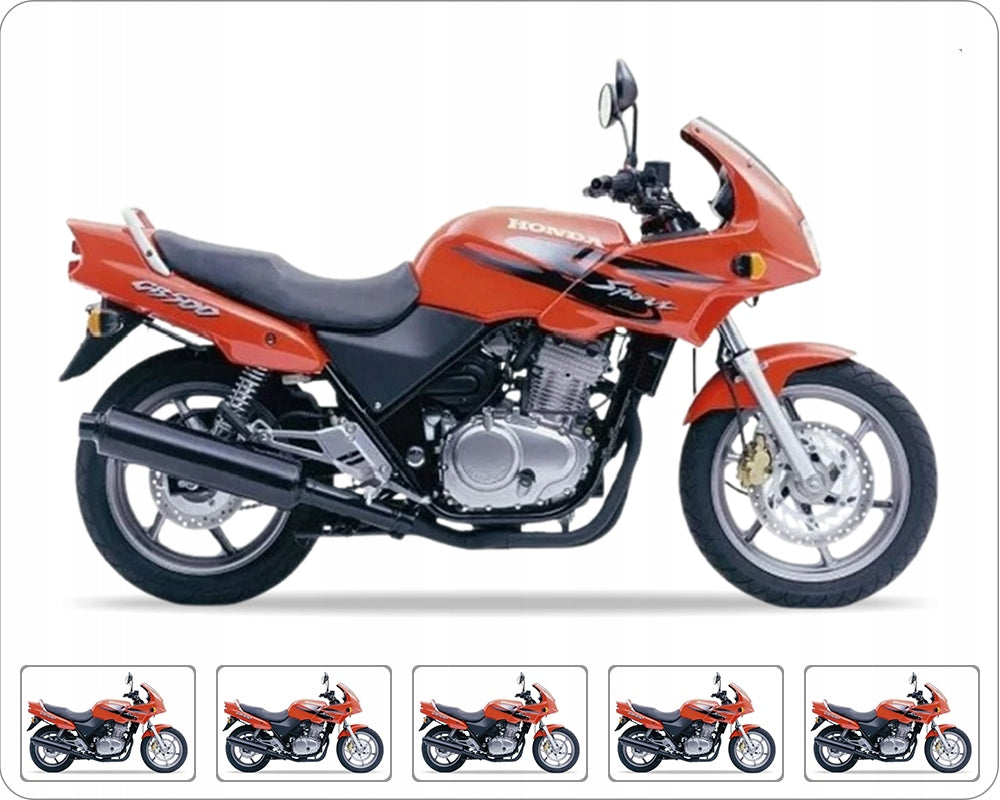 Naklejki na motocykl Honda Cb 500 S 1998-1999 Pomarańczowy Yr201 - Juula