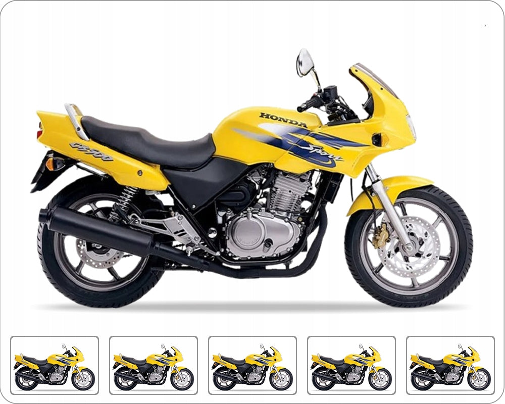 Naklejki na motocykl Honda Cb 500 S 1998-1999 Żółty Y140 - Juula