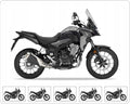 Naklejki na motocykl Honda Cb 500 X 2019-2021 Czarny Nh436 - Juula