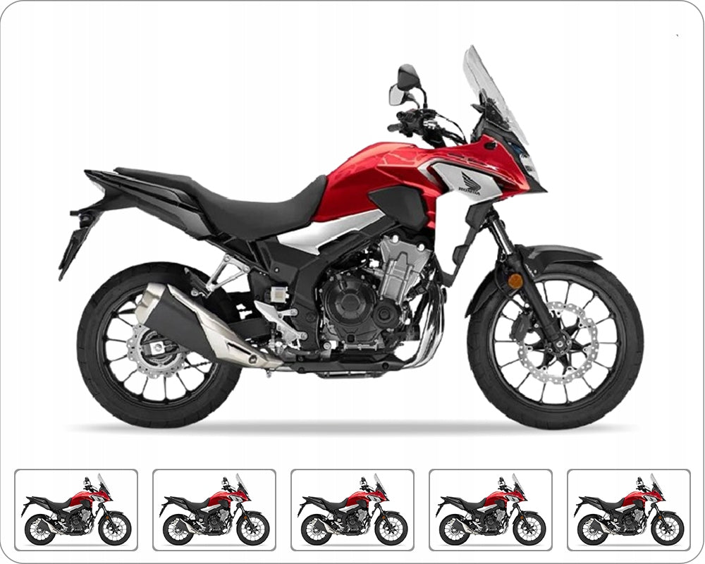 Naklejki na motocykl Honda Cb 500 X 2019-2021 Czerwony R380 - Juula