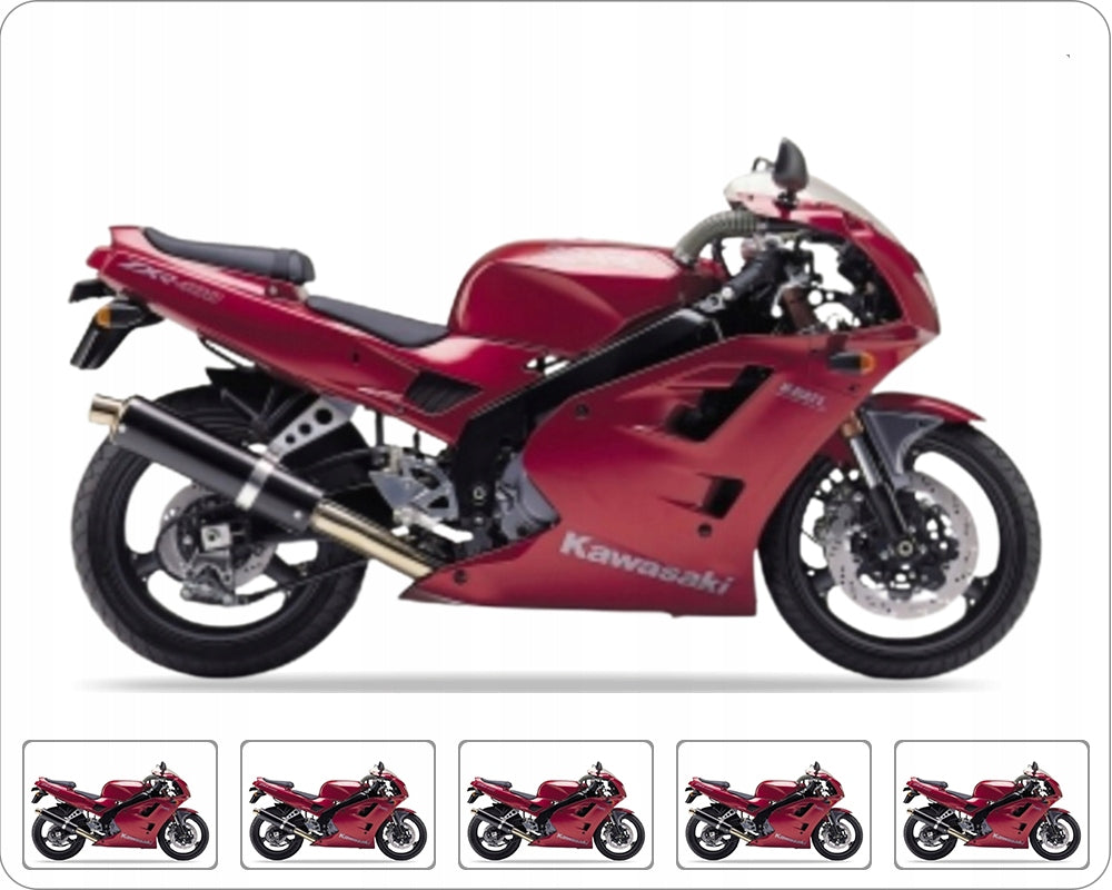 NAKLEJKI NA MOTOCYKL JUULA DO KAWASAKI ZXR 400 1991-1992 CZERWONY