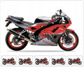 NAKLEJKI NA MOTOCYKL JUULA DO KAWASAKI ZXR 400 1993 HEBAN SREBRNY CZERWONY