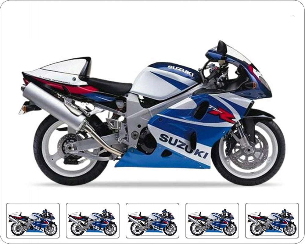 NAKLEJKI NA MOTOCYKL JUULA DO SUZUKI TL 1000 R 2000 NIEBIESKI BIAŁY L99