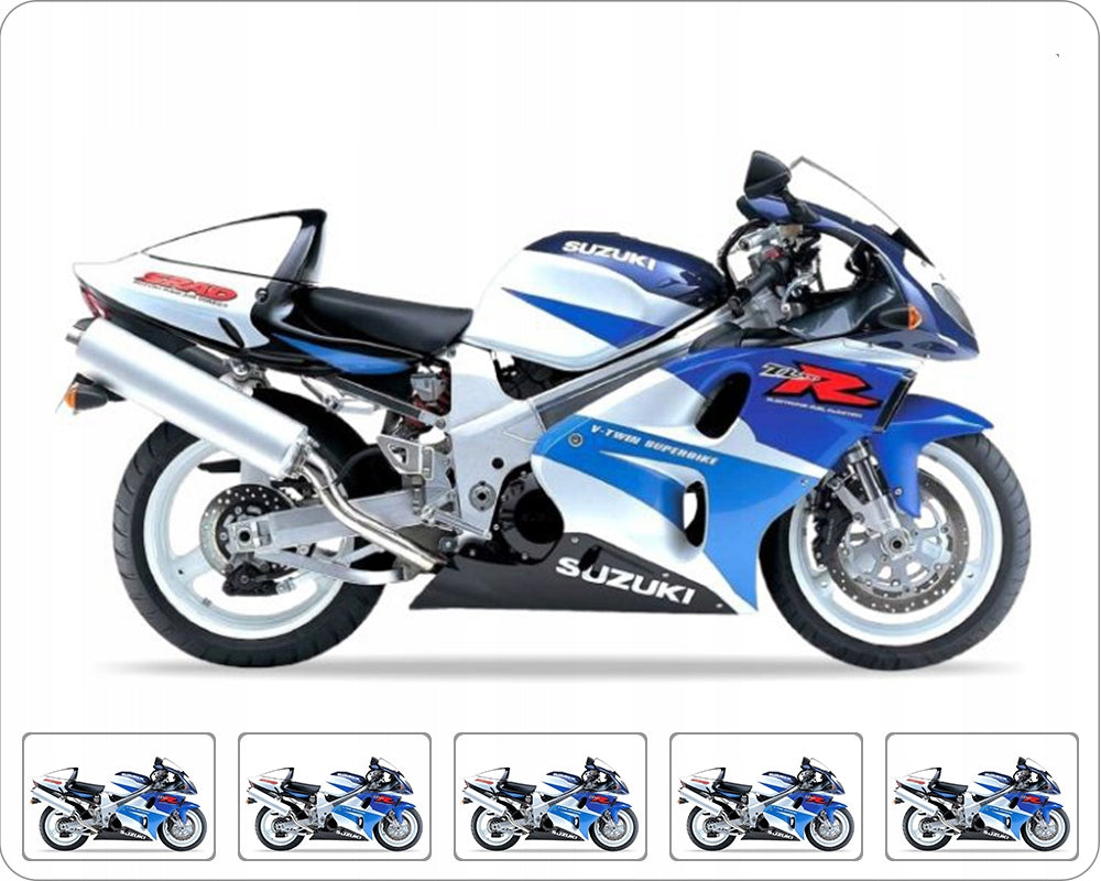 NAKLEJKI NA MOTOCYKL JUULA DO SUZUKI TL 1000 R 1998 NIEBIESKI BIAŁY L99