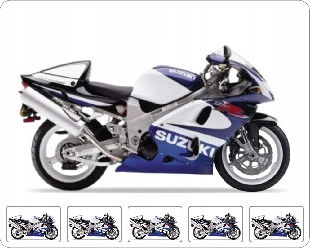 NAKLEJKI NA MOTOCYKL JUULA DO SUZUKI TL 1000 R 2001 NIEBIESKI BIAŁY L99