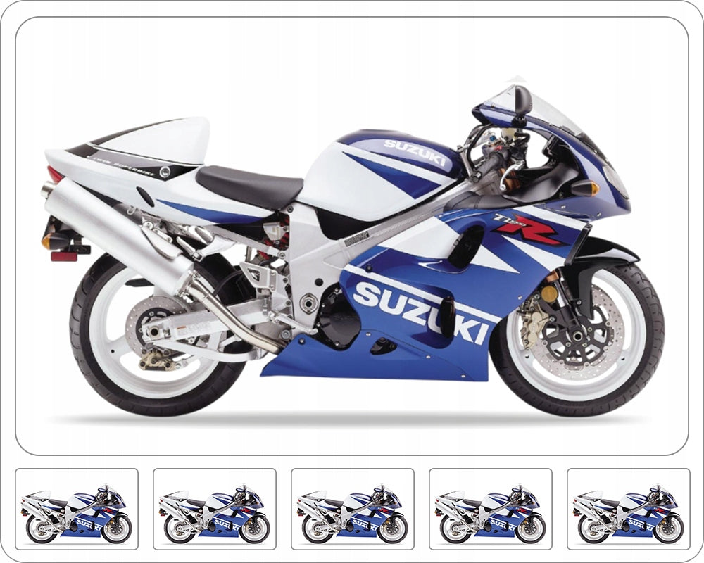 NAKLEJKI NA MOTOCYKL JUULA DO SUZUKI TL 1000 R 2003 NIEBIESKI BIAŁY L99