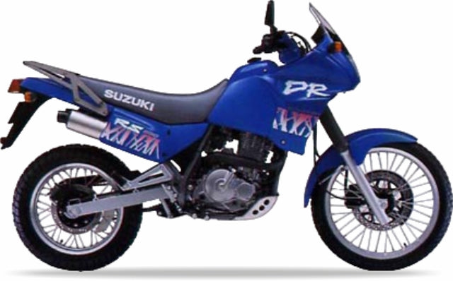 Suzuki Dr 650 RSE 1994 Niebieski vinyl kit decals pegatinas restoration juula motocolors