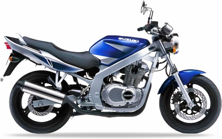 Suzuki GS 500 E 2002 Niebieski YC2 replica decals autocollants bodywork juula motocolors