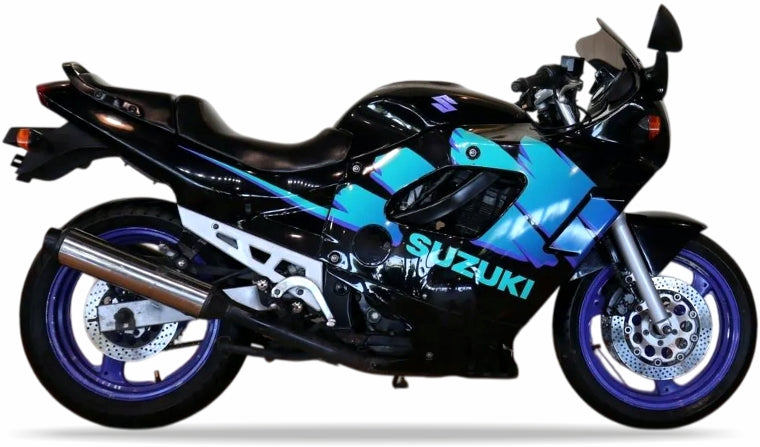 Suzuki GSX 600F 1993 Czarny 33J bike stickers set grafiche adesivi custom juula motocolors