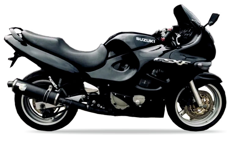 Suzuki GSX F 600 1998 2004 Czarny custom decals adesivi side panels juula motocolors