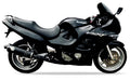 Suzuki GSX F 600 1998 2004 Czarny custom decals adesivi side panels juula motocolors