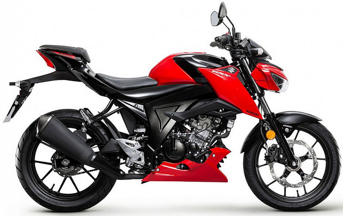 Suzuki GSXS 125 2018 Czerwony Czarny stickers decals aufkleber oem replica juula motocolors