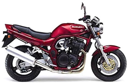 Suzuki Gsf 600 N Bandit 1995 2000 Ciemny Czerwony stickers decals autocollants restoration kit juula motocolors