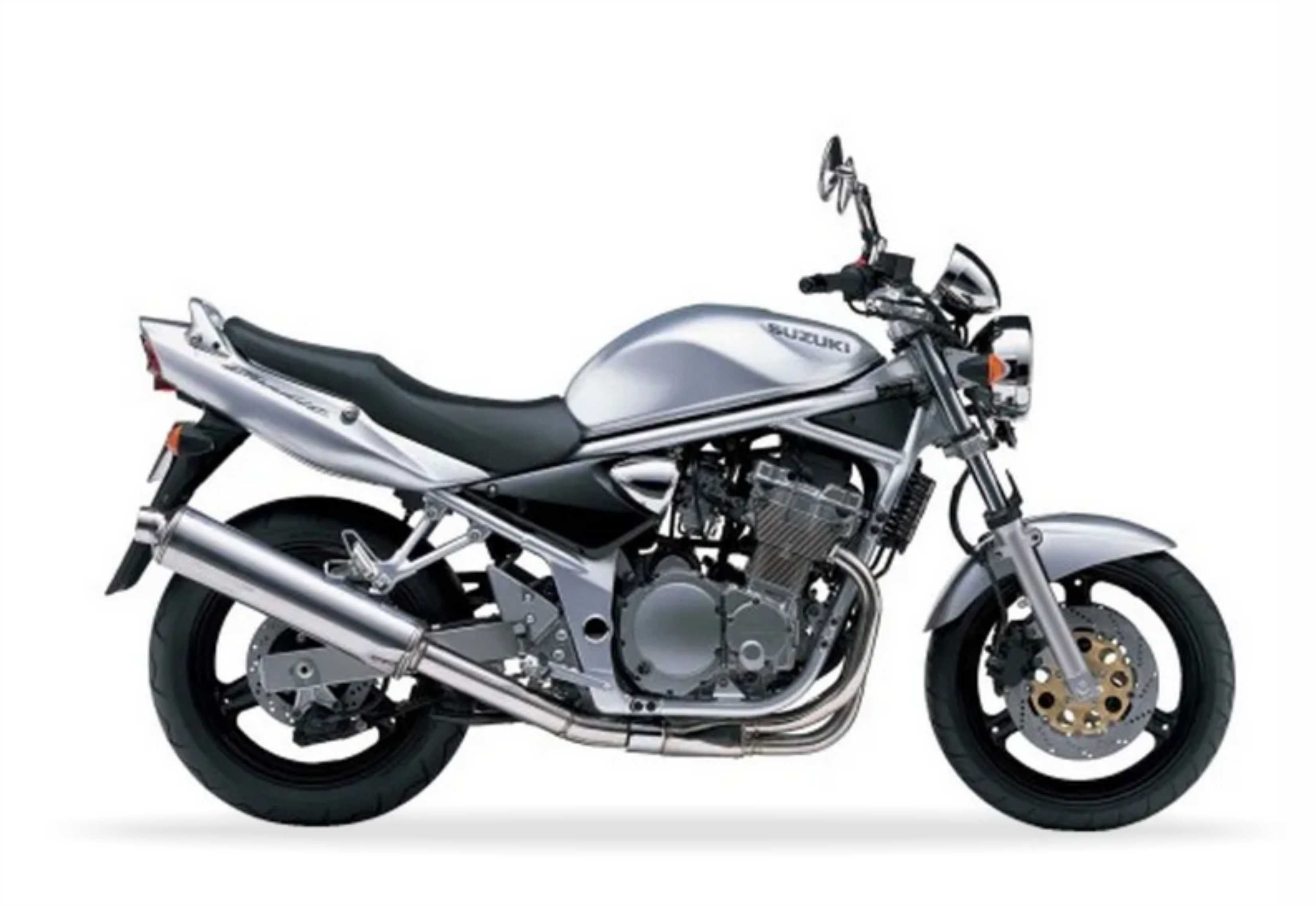 Suzuki Gsf 600 N Bandit 2001 2004 Srebrny race decals grafiche aftermarket kit juula motocolors