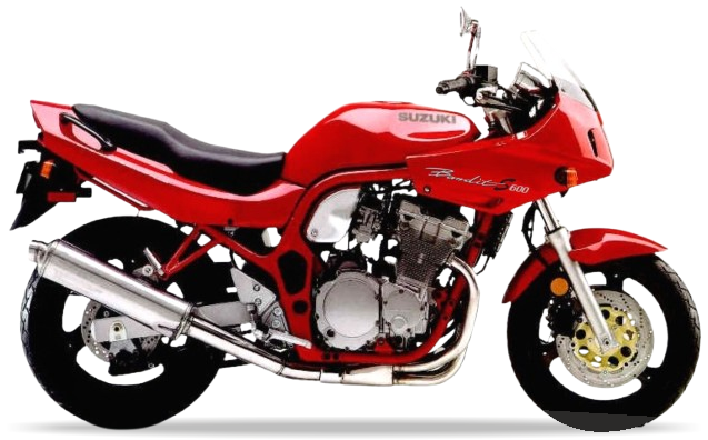 Suzuki Gsf 600 S Bandit 1996 1997 Czerwony 28Y motorbike stickers pegatinas cowling juula motocolors