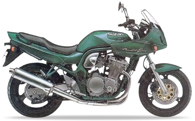 Suzuki Gsf 600 S Bandit 1996 Zielony Metaliczny 0Wp oem replica stickers decals grafiche juula motocolors