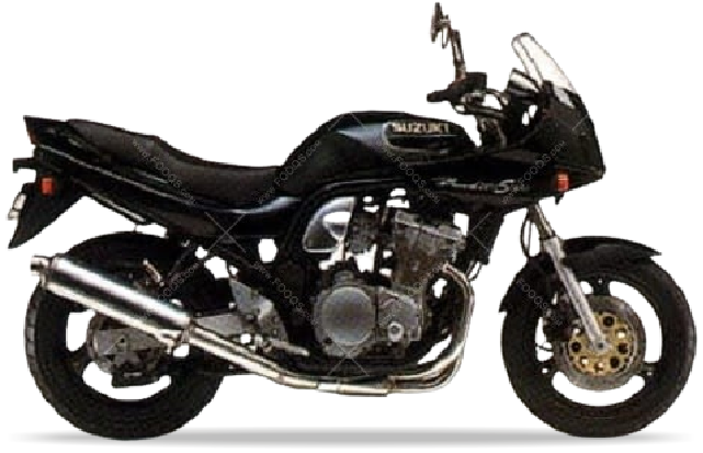 Suzuki Gsf 600 S Bandit 1997 1999 Czarny 33J replica decals autocollants bodywork juula motocolors