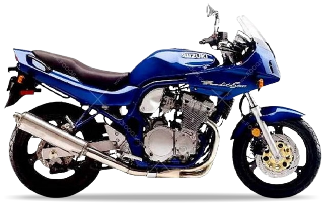 Suzuki Gsf 600 S Bandit 1999 Ciemny Niebieski Metaliczny Y7H stickers decals matrica restoration juula motocolors