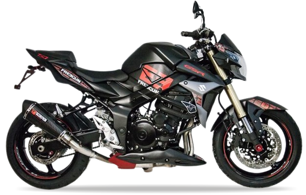 Suzuki Gsr 750 2011 2017 Freegun Czarny Czerwony bike stickers set grafiche adesivi custom juula motocolors