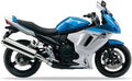 Suzuki Gsx 650 F 2010 2011 Niebieski Srebrny Gul custom decals adesivi side panels juula motocolors