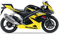 Suzuki Gsx R 1000 2005 Czarny 019 Żółty Yec motorcycle graphics adesivi replicas juula motocolors