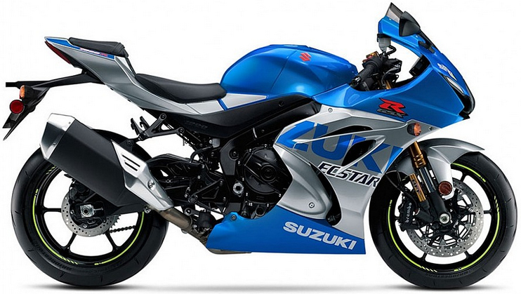 Suzuki Gsx R 1000 RZ 2021 Niebieski Srebrny Gul motorcycle decals vinyl kit aftermarket juula motocolors
