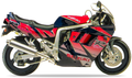 Suzuki Gsx R 1100 1992 M01 Czarny Czerwony vinyl kit aufkleber race decals juula motocolors