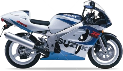 Suzuki Gsxr 600 1999 Niebieski 1Lf Biały Ojw vinyl kit aufkleber race decals juula motocolors