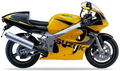 Suzuki Gsxr 600 1999 Żółty Y9H Czarny Y7L replica decals grafiche fuel tank juula motocolors