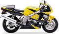 Suzuki Gsxr 600 2000 Żółty Y9H Czarny Y7L graphics kit autocollants fairings juula motocolors