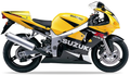 Suzuki Gsxr 600 2001 Żółty Y9H Czarny Y7L stickers decals matrica restoration juula motocolors