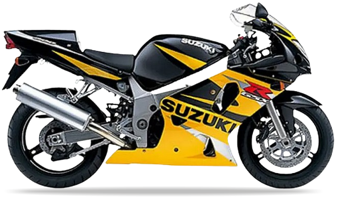 Suzuki Gsxr 600 2002 Czarny Y7L Żółty Y9H motorcycle decals nalepky aftermarket juula motocolors