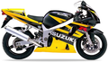 Suzuki Gsxr 600 2003 Żółty Yu9 Czarny 019 motorcycle graphics adesivi replicas juula motocolors