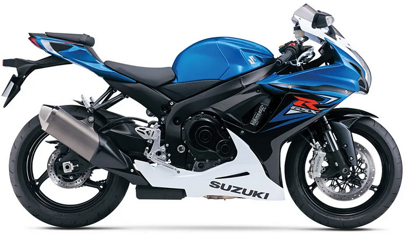 Suzuki Gsxr 600 2014 Niebieski Ysf Biały Yww vinyl decals adesivi racebike juula motocolors