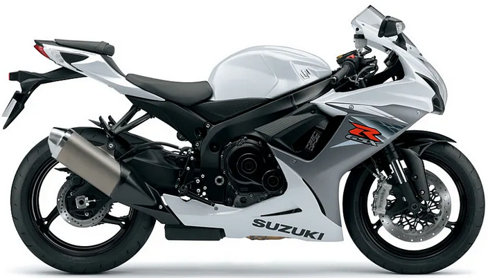 Suzuki Gsxr 600 2015 Biały Rb5 motorbike stickers pegatinas cowling juula motocolors