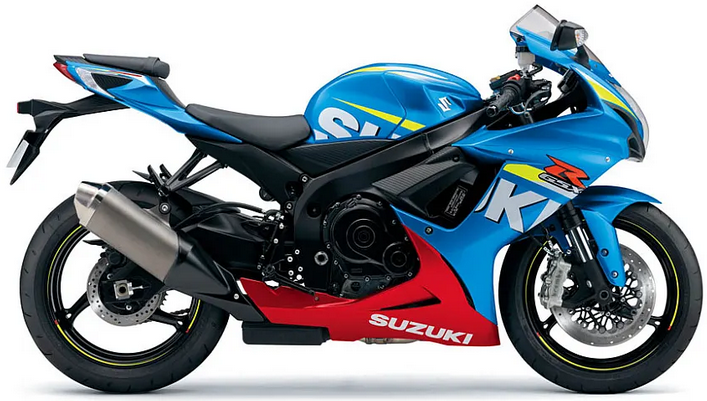 Suzuki Gsxr 600 2016 Niebieski Ysf motorcycle graphics adesivi replicas juula motocolors