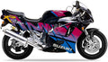 Suzuki Gsxr 750 1992 Czarny 07B replica decals set aufkleber fuel tank juula motocolors